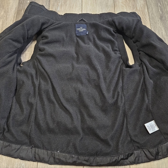 Faded Glory Black Puffer Vest Fleece Lined Women's Large Gorpcore Pockets Winter - Picture 4 of 8